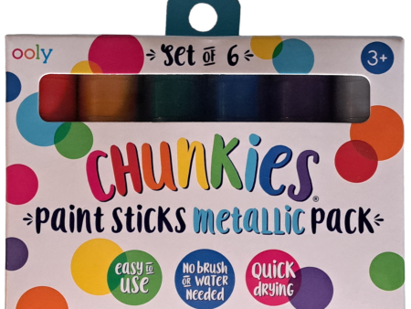 Chunkies Paint Sticks Metallic - 6pk Cheap