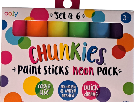 Chunkies Paint Sticks Neon - 6pk Online now